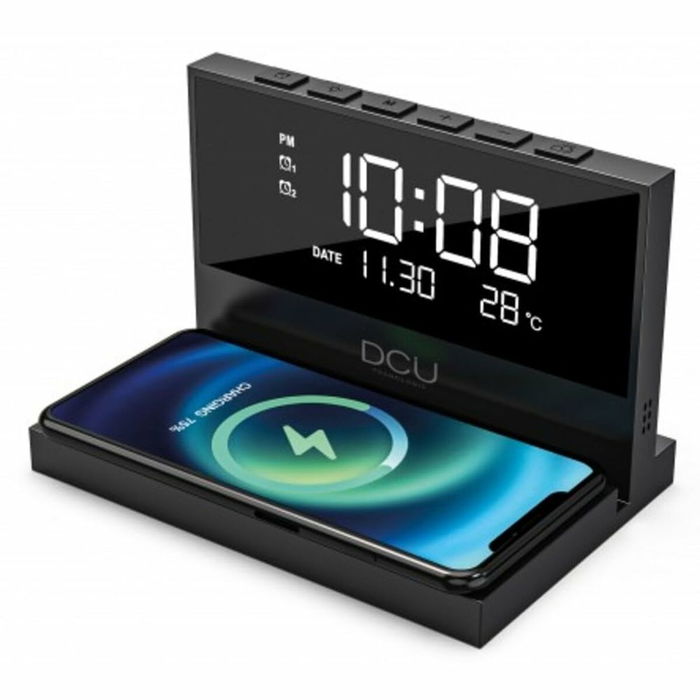 Pendule Réveil DCU 37300830 Noir