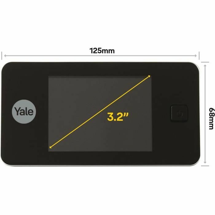 Yale DDV500 Judas Numérique - Écran LCD 3.2 - Porte 38mm-110mm