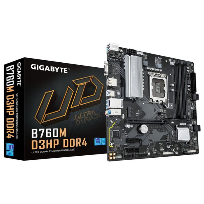 Gigabyte Carte mère B760M D3HP DDR4 - Socket LGA 1700 pour processeurs Intel Core 14e gen - 128 Go DDR4 - 2x M.2 PCIe 4.0 - USB 3.2 Gen1 - LAN Gigabit Gigabyte Carte mère B760M D3HP DDR4 - Socket LGA 1700 pour processeurs Intel Core 14e gen - 128 Go DDR4 - 2x M.2 PCIe 4.0 - USB 3.2 Gen1 - LAN Gigabit