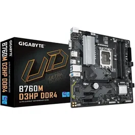 Gigabyte Carte mère B760M D3HP DDR4 - Socket LGA 1700 pour processeurs Intel Core 14e gen - 128 Go DDR4 - 2x M.2 PCIe 4.0 - USB 3.2 Gen1 - LAN Gigabit