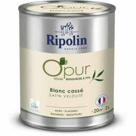 Ripolin Peinture O'PUR Blanc cassé Satin velouté 2 L