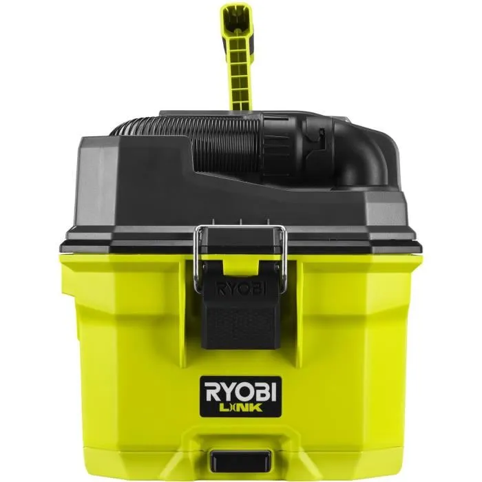 Ryobi Aspirateur d'atelier 18V ONE+ RV1811-0 - 11,8 kPa, collecteur 11 L, filtre HEPA H12 - Compatible avec outils 18V ONE+, livré avec accessoires