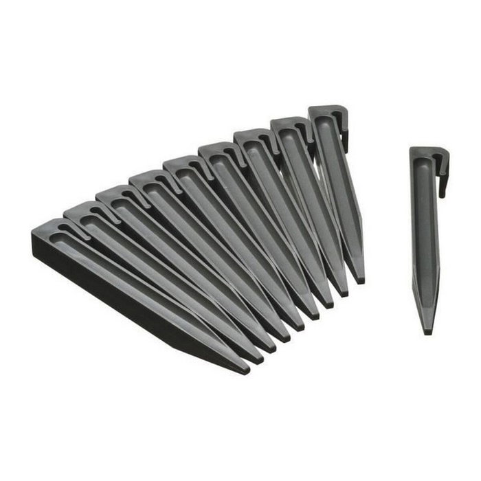 Nature Lot de 10 ancres pour bordures de jardin en polypropylène gris Nature Lot de 10 ancres pour bordures de jardin en polypropylène gris