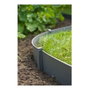 Nature Lot de 10 ancres pour bordures de jardin en polypropylène gris
