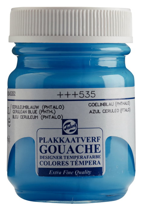 Talens Peinture Tempera Extra Fine Bleu Céruléen (Phtalo) 535 - 50 ml Talens Peinture Tempera Extra Fine Bleu Céruléen (Phtalo) 535 - 50 ml