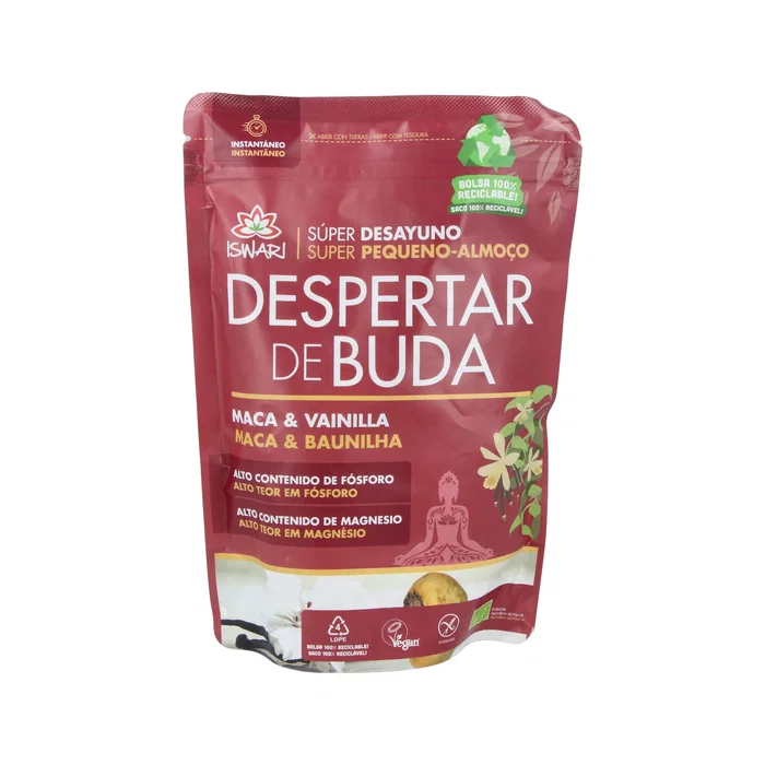 ISWARI Despertar De Buda Maca-Vanille 360g Bio - Petit-déjeuner instantané ISWARI Despertar De Buda Maca-Vanille 360g Bio - Petit-déjeuner instantané