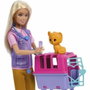 Barbie Coffret Sauvetage d'Animaux avec poupée blonde et accessoires