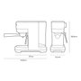 Café Express Arm EDM 07707 Noir 2 Tasses 1,3 L