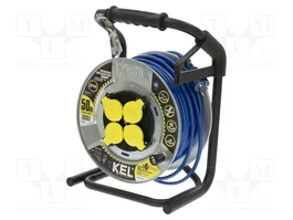 KEL Rallonge réseau H07BQ-F 3G1,5mm² 50m bleue