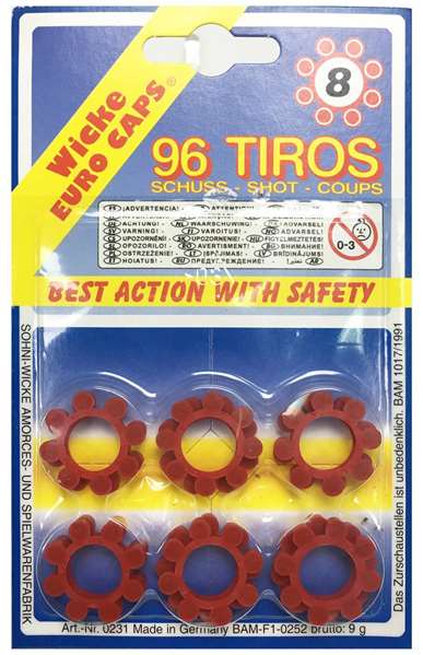 GONHER Blister de 12 aros de 8 coups, modèles assortis
