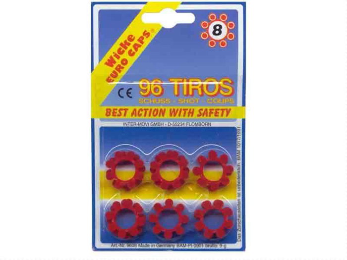 GONHER Blister de 12 aros de 8 coups, modèles assortis