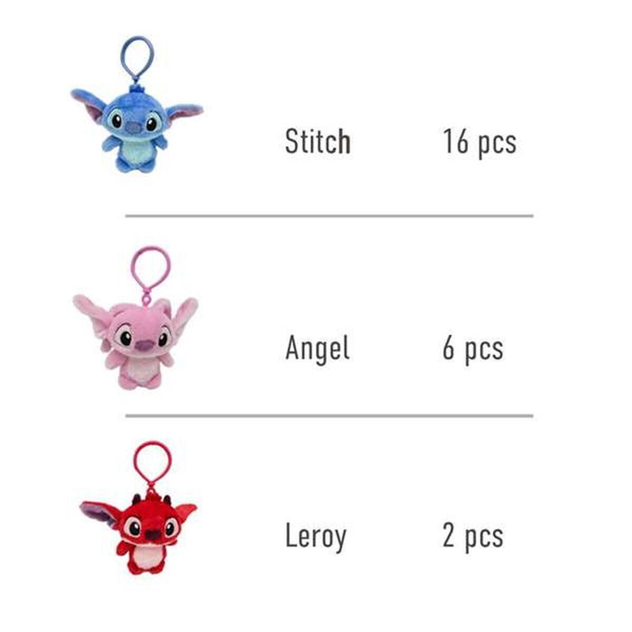 Cerdá Bag Clip 24 Piezas Stitch - Modèles assortis
