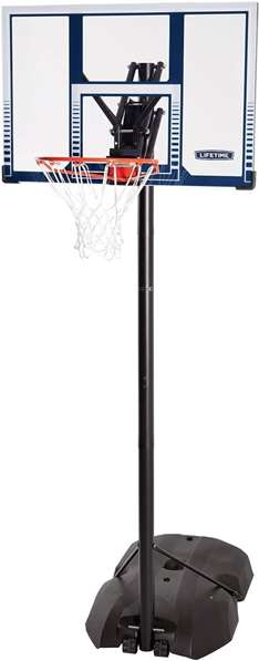 Color Baby - Canastilla de baloncesto portable ajustable en polycarbonate Lifetime avec panneau, hauteur réglable 244-305 cm