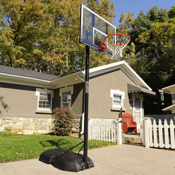 Color Baby - Canastilla de baloncesto portable ajustable en polycarbonate Lifetime avec panneau, hauteur réglable 244-305 cm