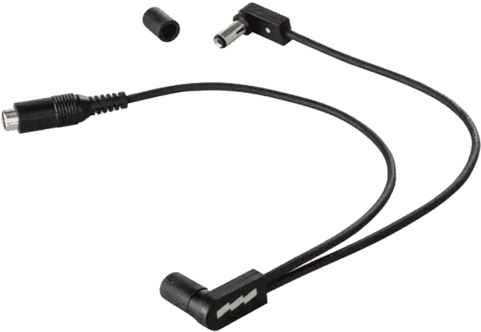 EBS Câble d'alimentation Split 2 lignes DC1-24 Connecteurs droit et angle 24 cm EBS Câble d'alimentation Split 2 lignes DC1-24 Connecteurs droit et angle 24 cm