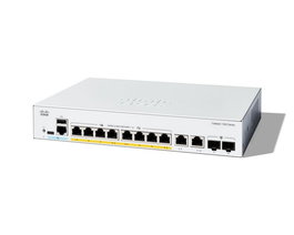 Cisco C1300-8FP-2G - Commutateur Géré Catalyst 1300 8 Ports PoE+, 2 Ports Combo SFP, Garantie Vie Limitée - Pour Réseau d'Entreprise