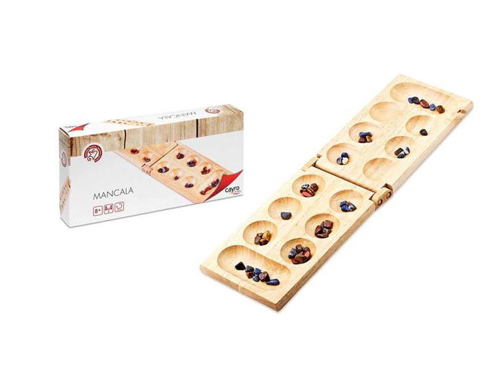 Cayro - Jeu de société Mancala en bois - Jeu de stratégie à partir de 8 ans - Pour 2 joueurs - Multilingue