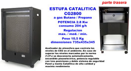 HJM Estufa Catalítica a Gas GC2800 2.8 kW