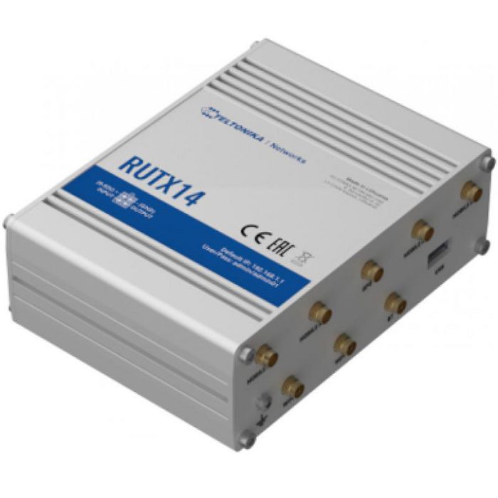 Teltonika Networks RUTX14 Routeur cellulaire industriel 4G LTE CAT12 Teltonika Networks RUTX14 Routeur cellulaire industriel 4G LTE CAT12