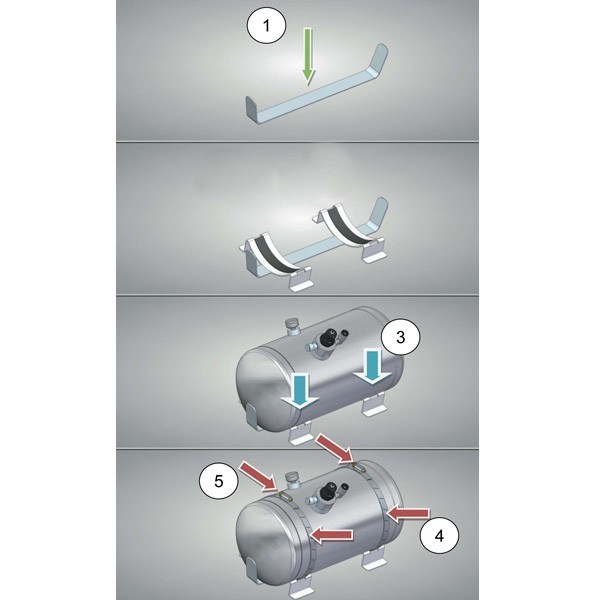 Sparco Support anti-torpille extincteur inox FIA 2016