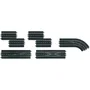 Carrera - Accessoires Digital 132 - Kit d'extension de circuit avec pièces droites, aiguillages et courbe de changement de voie - Jouet dès 8 ans