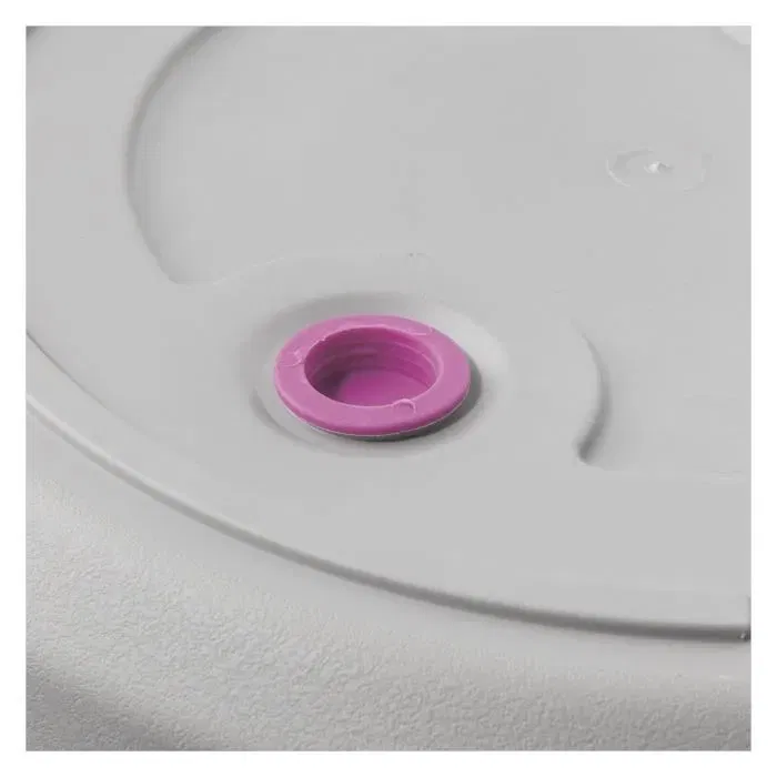 Deroma Origin - Pot de fleurs en plastique recyclé - 38 x 32 cm, 24 L, Gris, Résistant au gel et aux UV