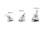 Innspiro Lot de 30 clochettes métalliques couleur argent (8mm, 10mm, 12mm)
