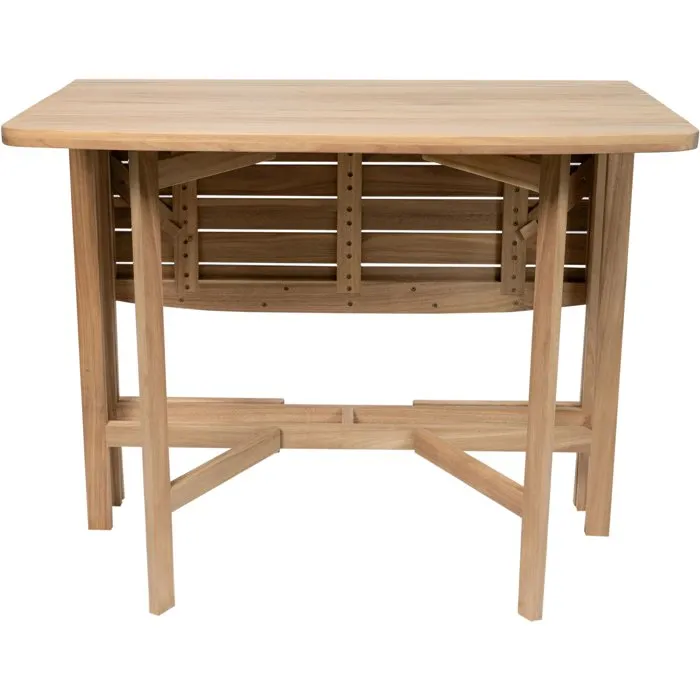 FERRET - Table de jardin carrée pliable en bois d'acacia FSC 4 personnes - Dimensions 90 x 90 x H75 cm