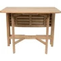 FERRET - Table de jardin carrée pliable en bois d'acacia FSC 4 personnes - Dimensions 90 x 90 x H75 cm