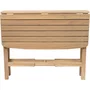 FERRET - Table de jardin carrée pliable en bois d'acacia FSC 4 personnes - Dimensions 90 x 90 x H75 cm