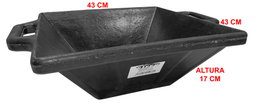 SIFER Gaveta de rangement renforcée 15 L avec poignées 43x43x17cm