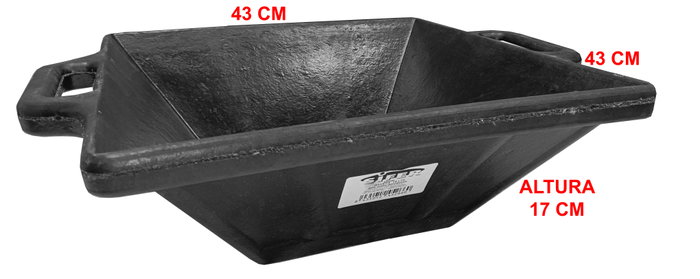 SIFER Gaveta de rangement renforcée 15 L avec poignées 43x43x17cm SIFER Gaveta de rangement renforcée 15 L avec poignées 43x43x17cm