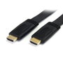 Startech HDMI 4K x 2K Câble Plat Haute Vitesse avec Ethernet 5 m - Ultra HD - Noir
