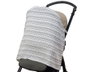 KioKids Geogrey - Protecteur de poussette bébé en gaze, anti-soleil, vent et bruit, âge 0 mois, gris