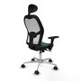 Piqueras y Crespo Chaise de Bureau avec Appui-tête Jorquera 3D086N1 Vert