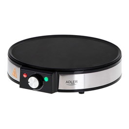 Adler Crêpière AD 3058 1600W Ø30 cm Antiadhésif Régulateur Température Acier Inoxydable