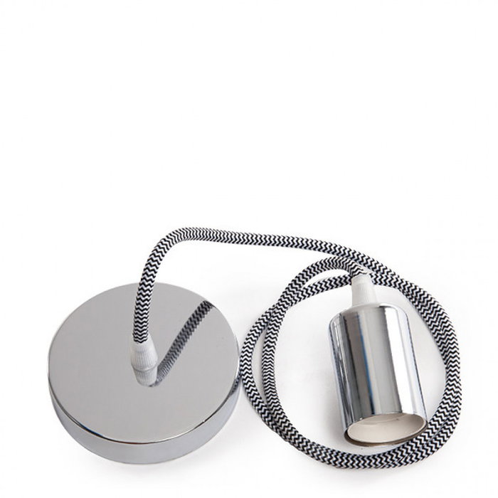 Suspension E27 avec Câble 1000 mm en Tissu et Rosace, SC-MPL014 Suspension E27 avec Câble 1000 mm en Tissu et Rosace, SC-MPL014