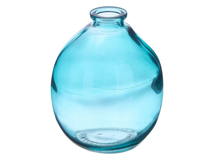 GIFTDECOR Flacon en verre irrégulier turquoise