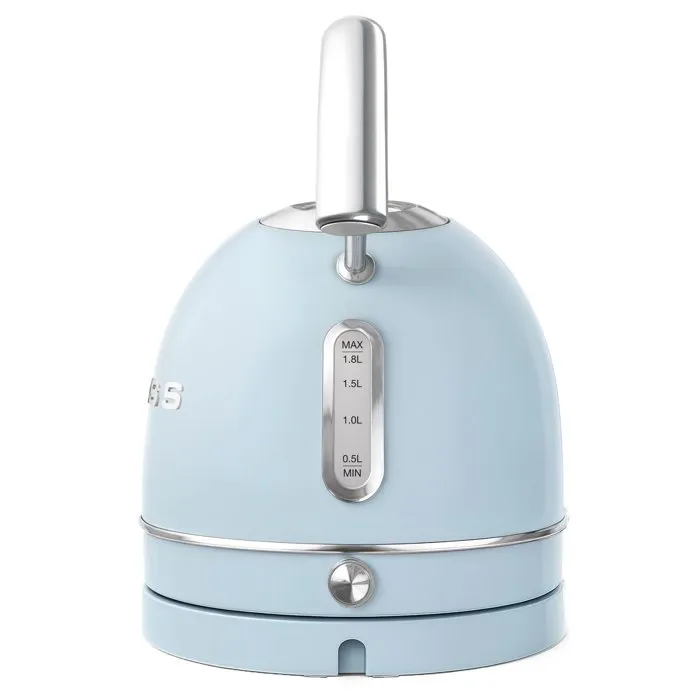 Sweiss Bouilloire Vintage KTL6 - 1.8 L - 2200 W - Socle 360° - Capacité 1,8 litre - En acier inoxydable - Bleu - Design de cuisine