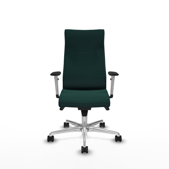 Piqueras Y Crespo Fauteuil Albacete, Vert bouteille, Similicuir, Mécanisme Synchrone, Base Aluminium Piqueras Y Crespo Fauteuil Albacete, Vert bouteille, Similicuir, Mécanisme Synchrone, Base Aluminium