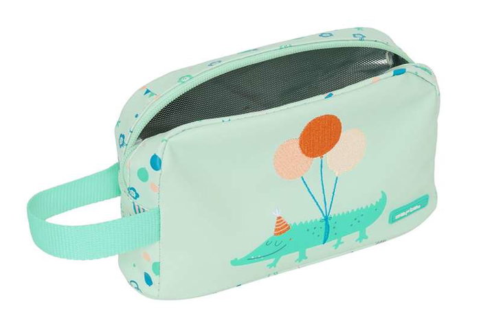 Safta Porte-goûter thermos préscolaire "Fiesta" avec compartiment 21,5 x 12 x 6,5 cm - Idéal pour enfants dès 3 ans