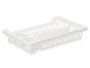 Kinvara Égouttoir à vaisselle en plastique blanc petit 42x7x29 cm (Set de 24)