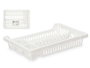 Kinvara Égouttoir à vaisselle en plastique blanc petit 42x7x29 cm (Set de 24)