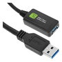 Techly Câble d'Extension Active USB 3.2 SuperSpeed+ 5 mètres Noir - Prolongateur de Signal 5 Gbps pour Clavier, Souris, Disque, Imprimante, Xbox