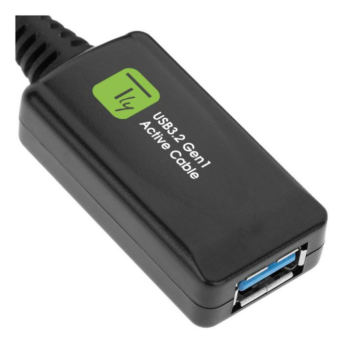 Techly Câble d'Extension Active USB 3.2 SuperSpeed+ 5 mètres Noir - Prolongateur de Signal 5 Gbps pour Clavier, Souris, Disque, Imprimante, Xbox Techly Câble d'Extension Active USB 3.2 SuperSpeed+ 5 mètres Noir - Prolongateur de Signal 5 Gbps pour Clavier, Souris, Disque, Imprimante, Xbox