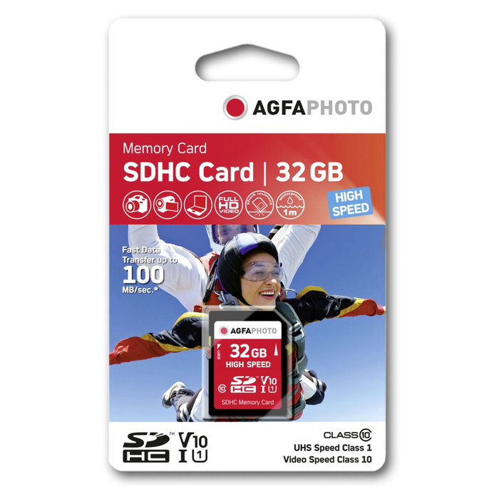 AgfaPhoto Carte SDHC 32 Go Classe 10 UHS-I U1 V10 AgfaPhoto Carte SDHC 32 Go Classe 10 UHS-I U1 V10