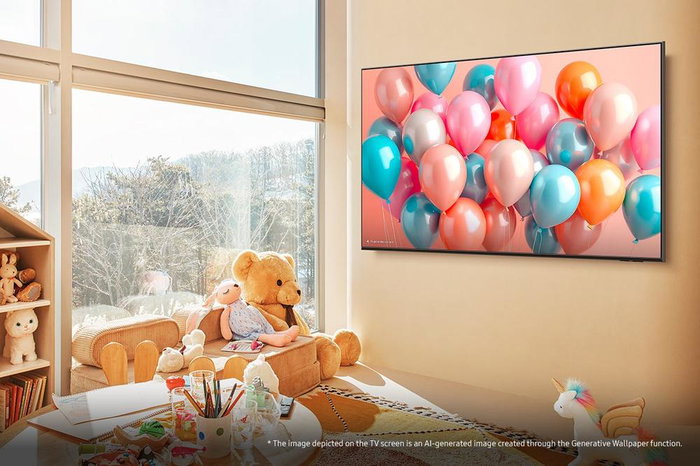 Samsung Q7F TV QLED 55" 4K UHD Smart TV Tizen 2025 Processeur Q4 AI Quantum HDR Alexa Bixby