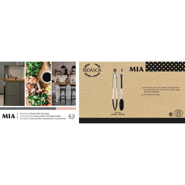 Bidasoa Set 2 Pinzas de Cocina Mia 33 cm-27 cm