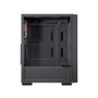 Einarex Boîtier PC Gaming P100 ATX Semi-Tour Noir, 3 Ventilateurs RGB, Panneau Latéral Verre Trempé
