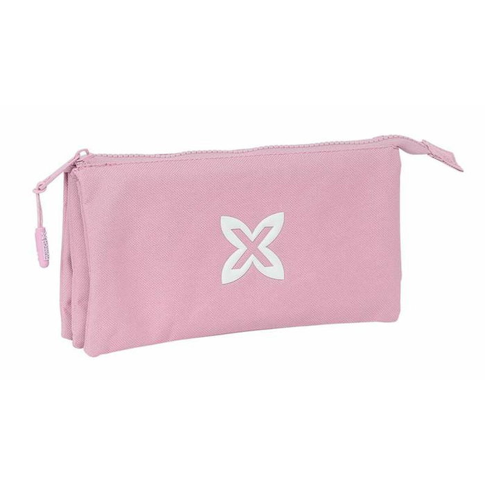 Munich Trousse Fourre-Tout Triple Basic Rose 22 x 12 x 3 cm